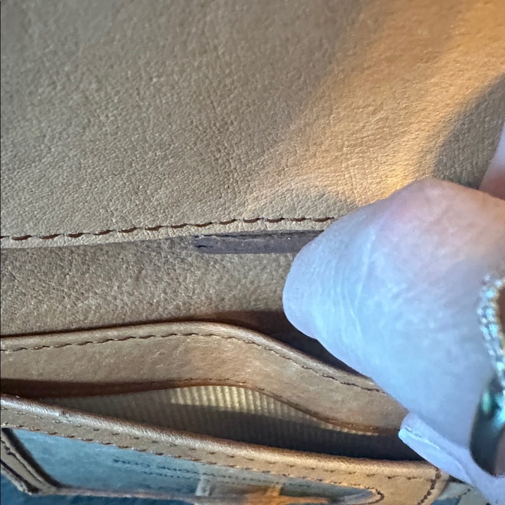 Margot Tan Leather Card Holder - Picture 9 of 14